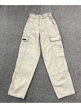 BDG Y2K Cargo Pants Relaxed Skate Fit Stretch Contrast Stitching